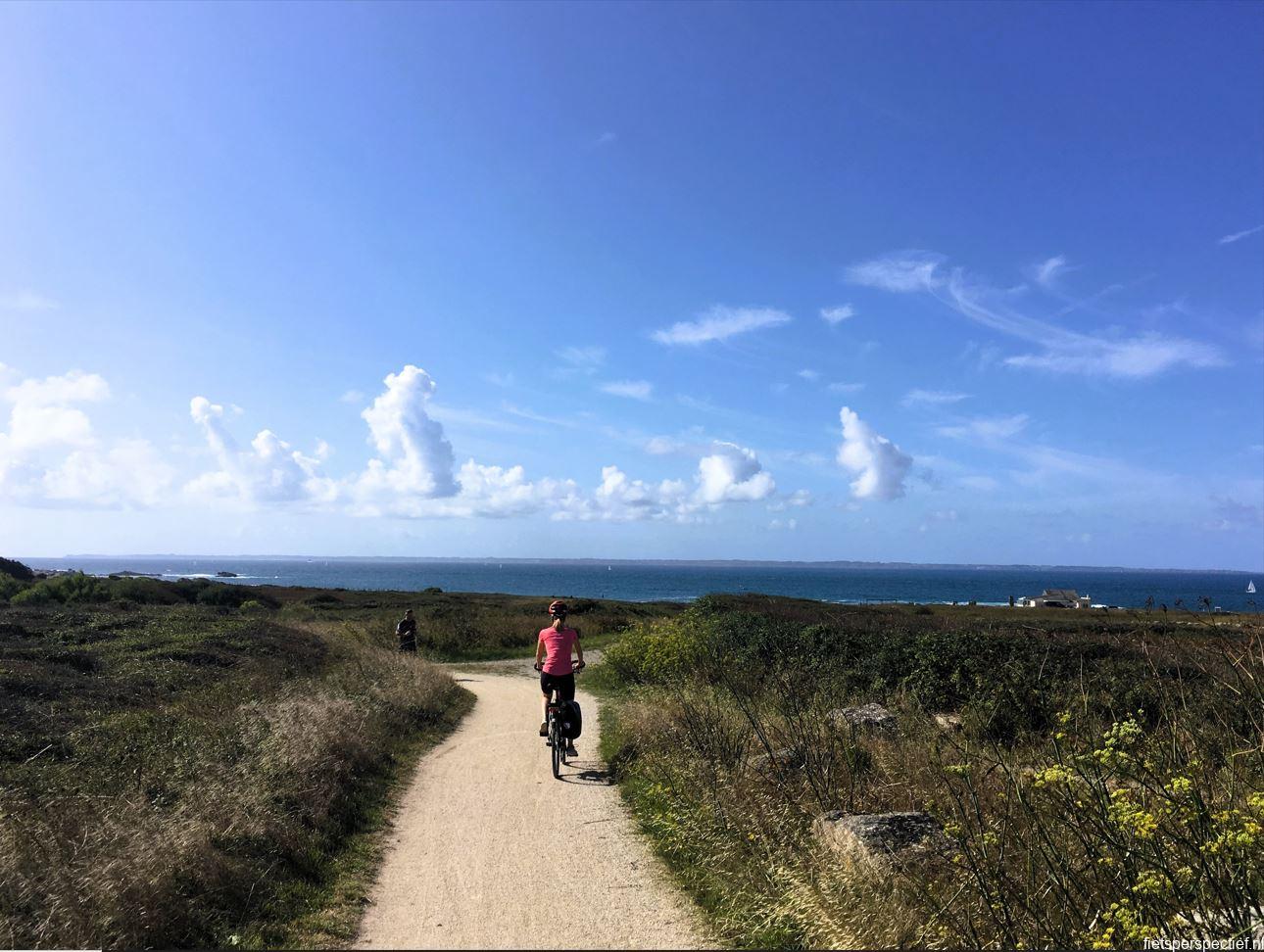 Fietsen op Quiberon cote de sauvage