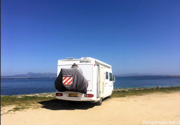 Fietsen in Galicië parking Reboredo