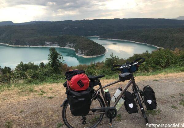 Ortlieb drybag fietsvakantie in Frankrijk