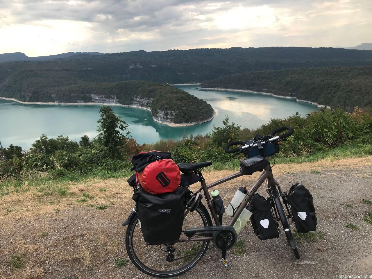 Ortlieb drybag fietsvakantie in Frankrijk