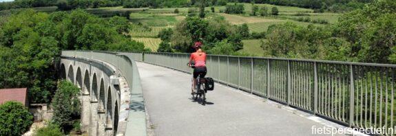 vlak fietsen in de bourgogne