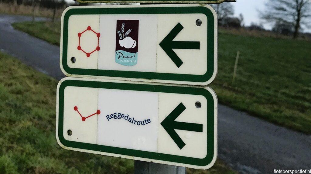 knooppunten fietsroute langs de regge